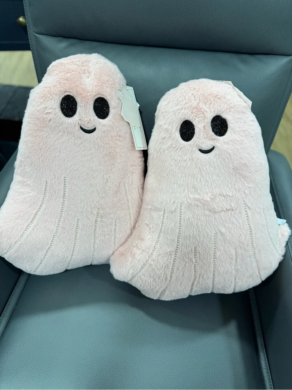 cupcake and cashmere 2 pink ghost pillows